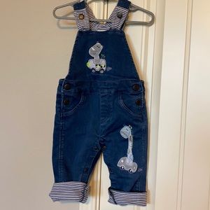adorable boys overalls with animals 🦒